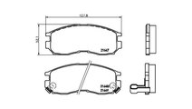 Placute frana Mitsubishi GALANT Mk V (E5_A, E7_A, ...