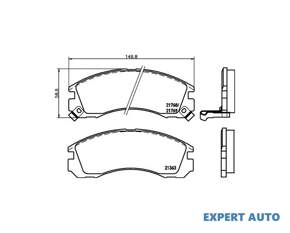 Placute frana Mitsubishi GALANT Mk VI (EA_) 1996-2004 #2 035402