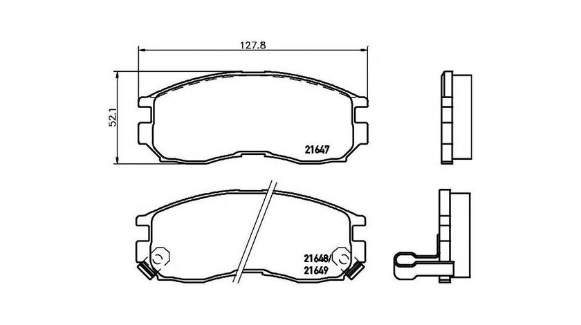 Placute frana Mitsubishi GALANT Mk VI (EA_) 1996-2004 #2 046002