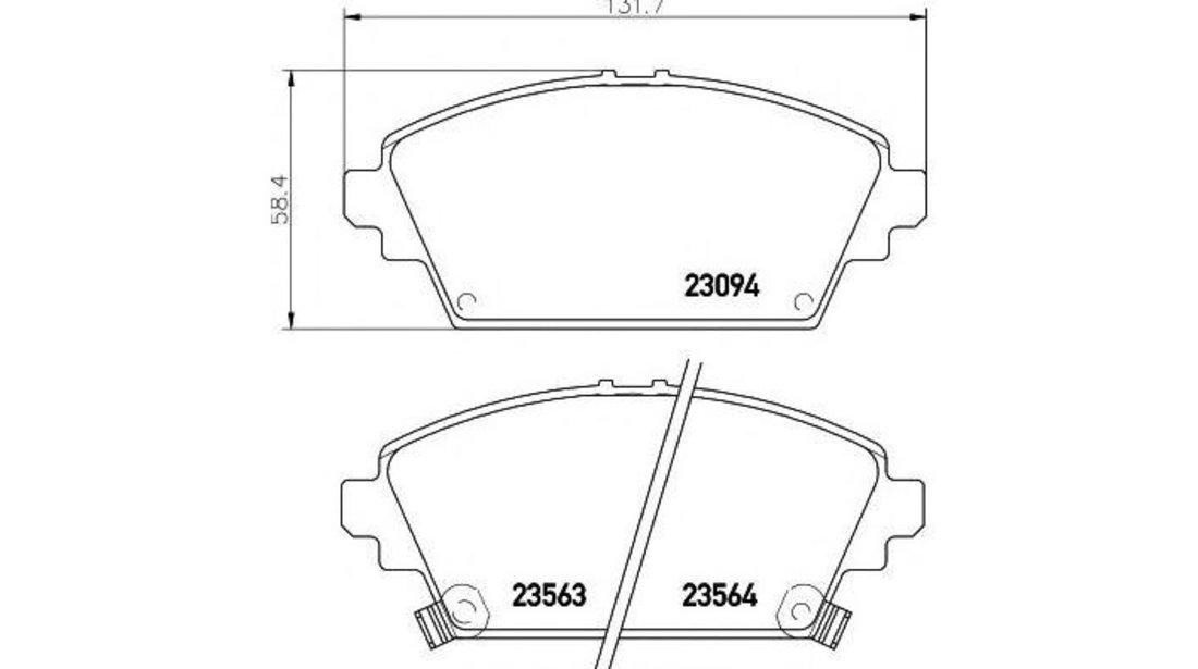 Placute frana Nissan PRIMERA Traveller (WP12) 2002-2016 #2 069402