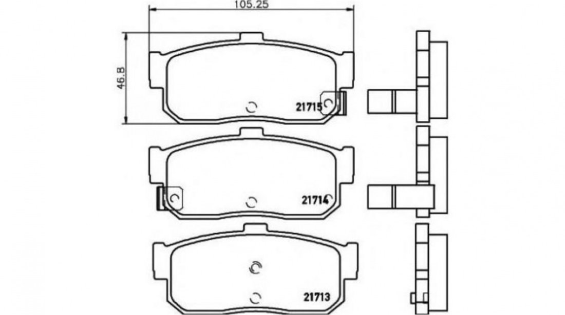 Placute frana Nissan SENTRA (B15) 1998-2016 #2 036622