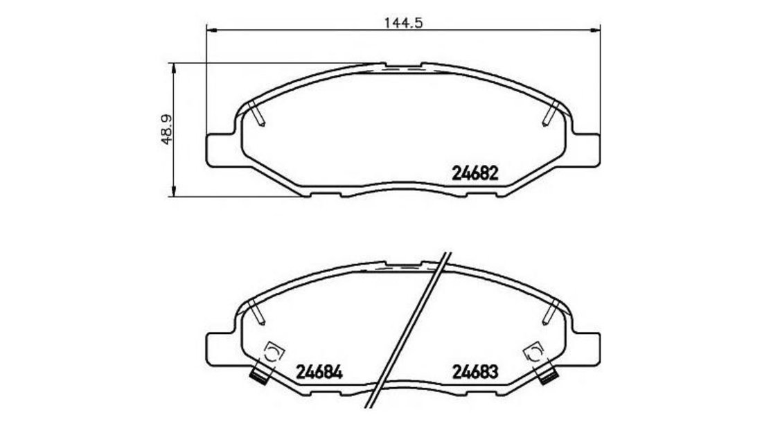 Placute frana Nissan TIIDA hatchback (C11X) 2007-2016 #2 0986495133