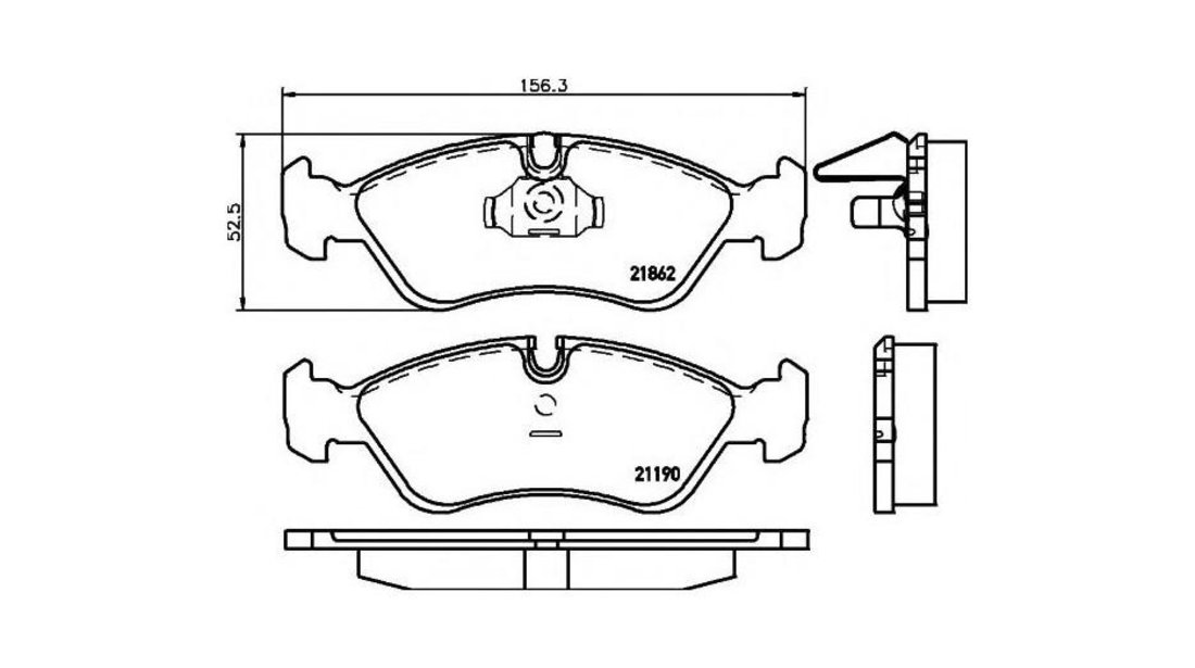 Placute frana Opel ASTRA F Cabriolet (53_B) 1993-2001 #2 028610