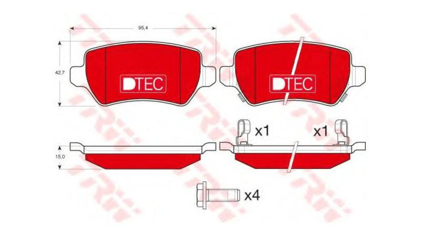 Placute frana Opel ASTRA G cupe (F07_) 2000-2005 #2 0252341715PD