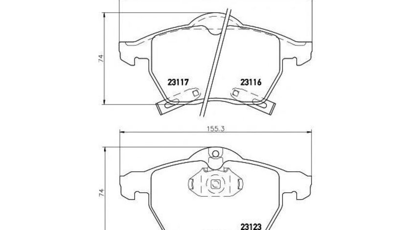 Placute frana Opel ASTRA G hatchback (F48_, F08_) 1998-2009 #2 0986424461