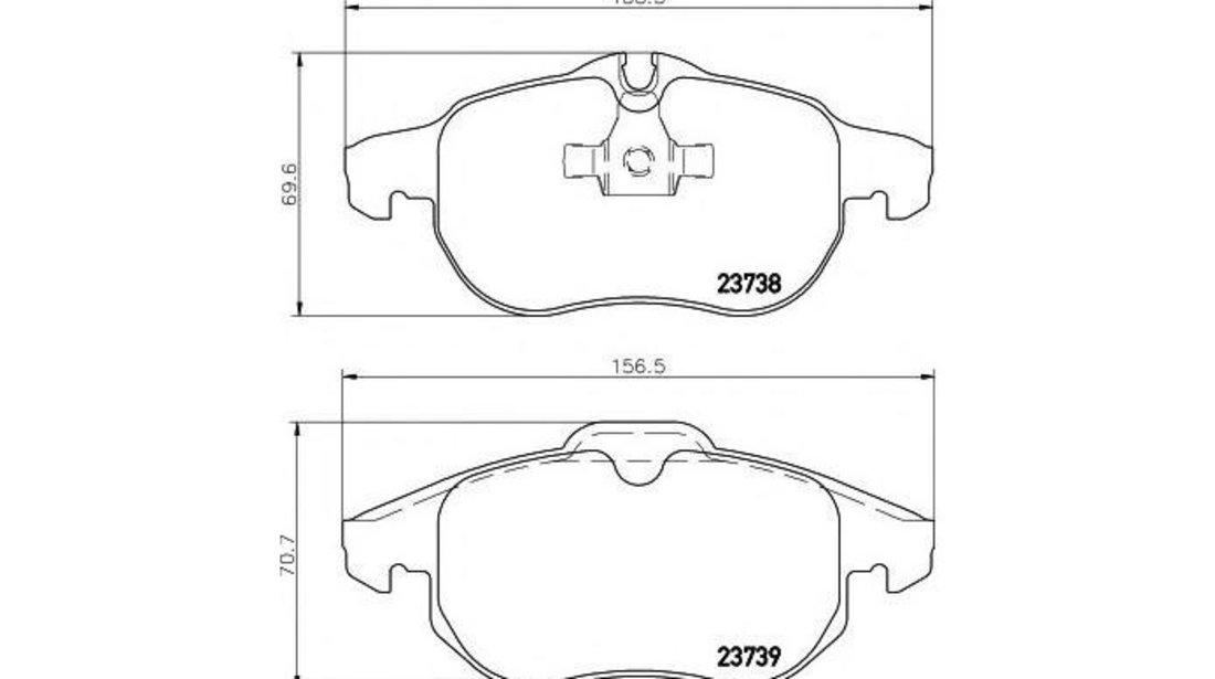 Placute frana Opel ZAFIRA B (A05) 2005-2016 #2 0252340220