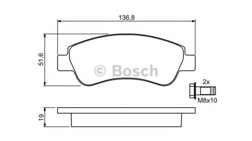 Placute frana Peugeot 206 hatchback (2A/C) 1998-2016 #3 084010