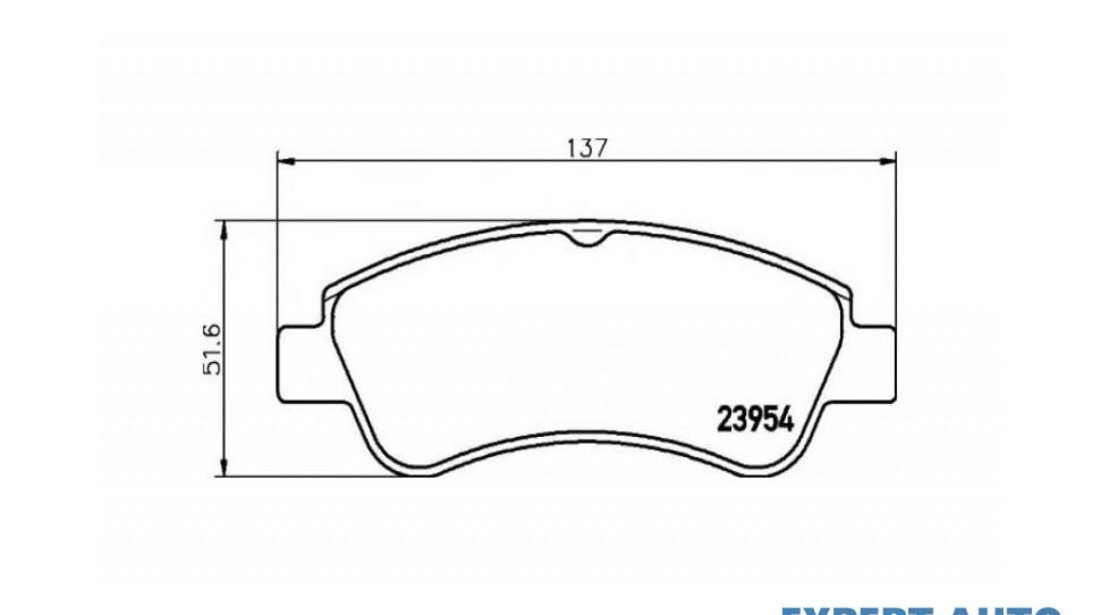 Placute frana Peugeot 206 limuzina 2007-2016 #2 00350