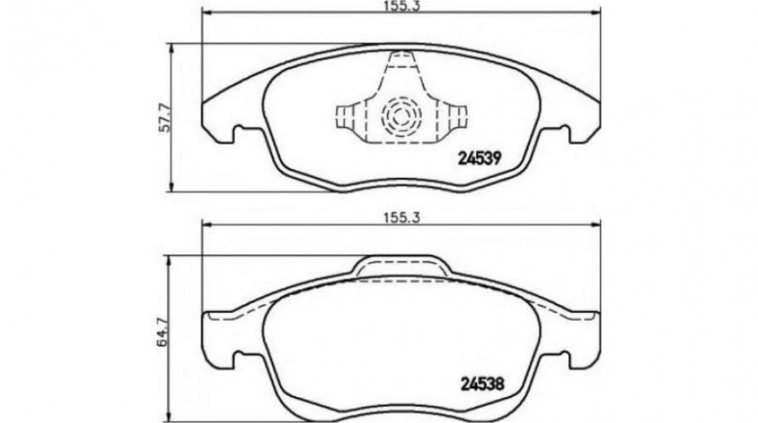 Placute frana Peugeot 5008 2009-2016 #2 0986494235