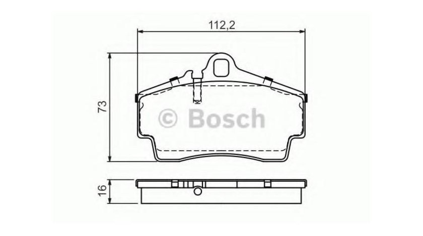 Placute frana Porsche BOXSTER (2012->)[981] #2 065400