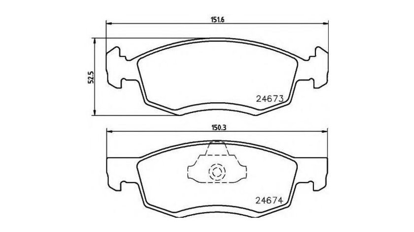 Placute frana Renault LOGAN I combi (KS_) 2007-2016 #3 017230