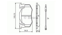 Placute frana Renault SUPER 5 caroserie (S40_) 198...