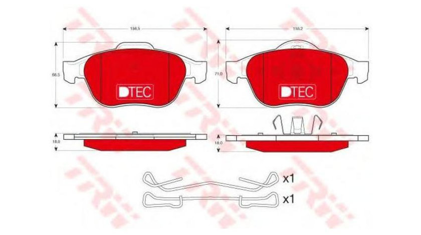 Placute frana Renault VEL SATIS (BJ0_) 2002-2016 #2 0252324518