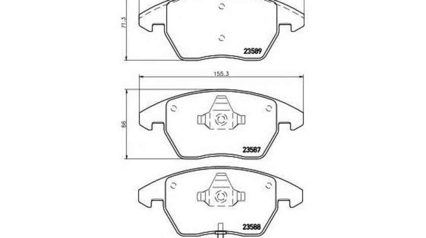 Placute frana Seat SEAT ALTEA XL (5P5, 5P8) 2006-2016 #2 00349