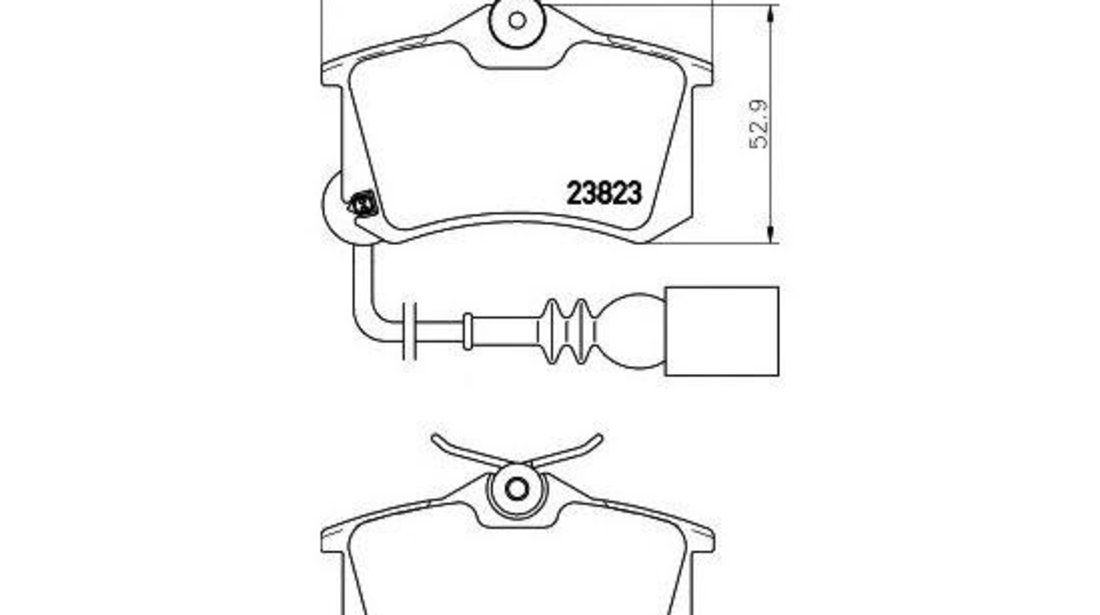 Placute frana Seat SEAT IBIZA Mk IV (6L1) 2002-2009 #2 026305