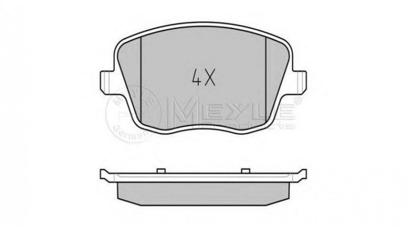 Placute frana Skoda FABIA 2006-2014 #2 0252358118W