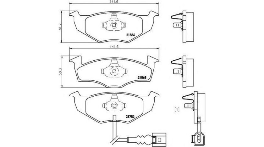 Placute frana Skoda FABIA (6Y2) 1999-2008 #2 060911