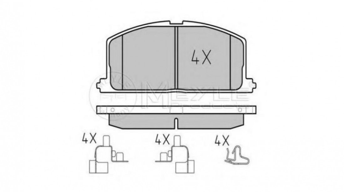 Placute frana Toyota CARINA Mk II combi (_T17_) 1987-1992 #2 0049112281