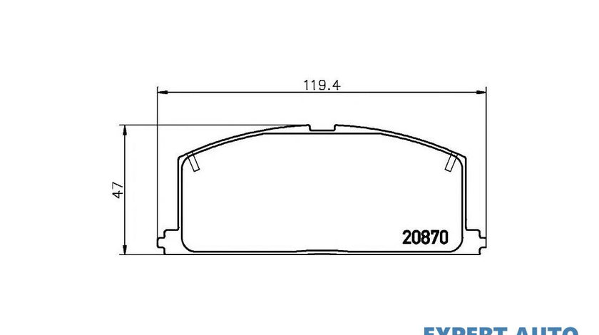 Placute frana Toyota COROLLA cupe (AE86) 1983-1987 #2 0049112281