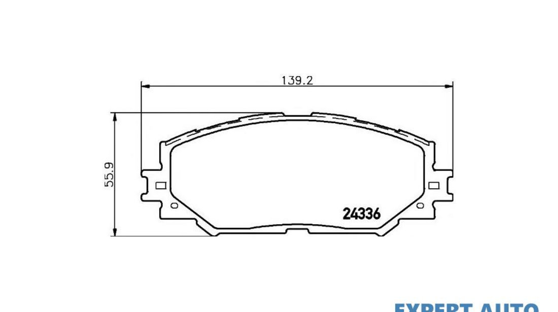 Placute frana Toyota VERSO S (NLP12_, NCP12_, NSP12_) 2010-2016 #2 0446502220