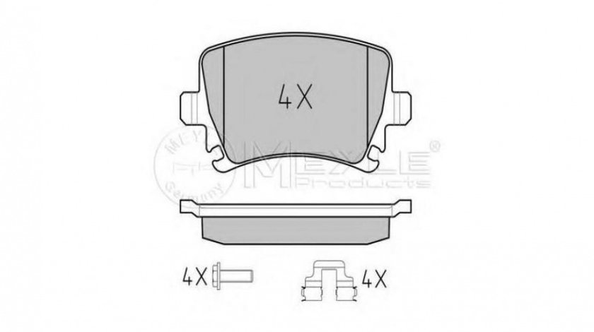 Placute frana Volkswagen Passat CC (358) 2011- #2 0252391417PD