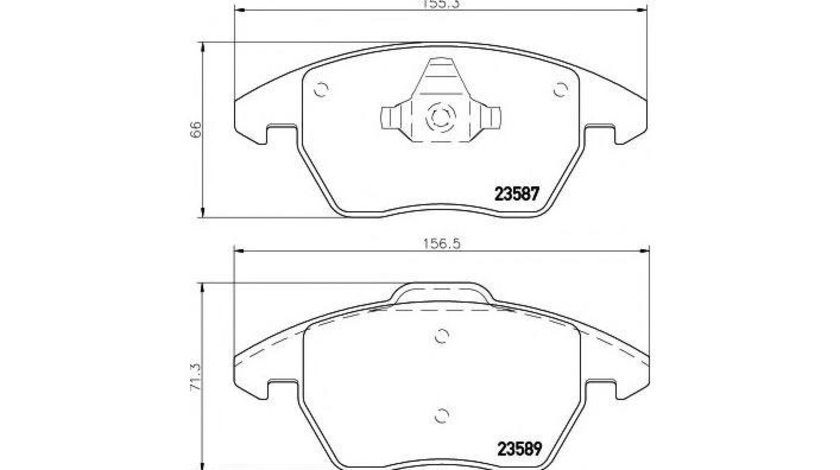 Placute frana Volkswagen VW BEETLE Cabriolet (5C7) 2011-2016 #2 0986424797