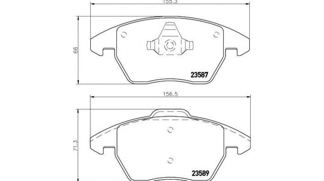 Placute frana Volkswagen VW GOLF PLUS (5M1, 521) 2005-2013 #2 0986424797