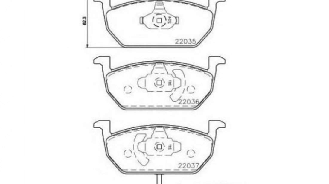 Placute frana Volkswagen VW GOLF SPORTSVAN (AM1) 2014-2016 #2 2203501