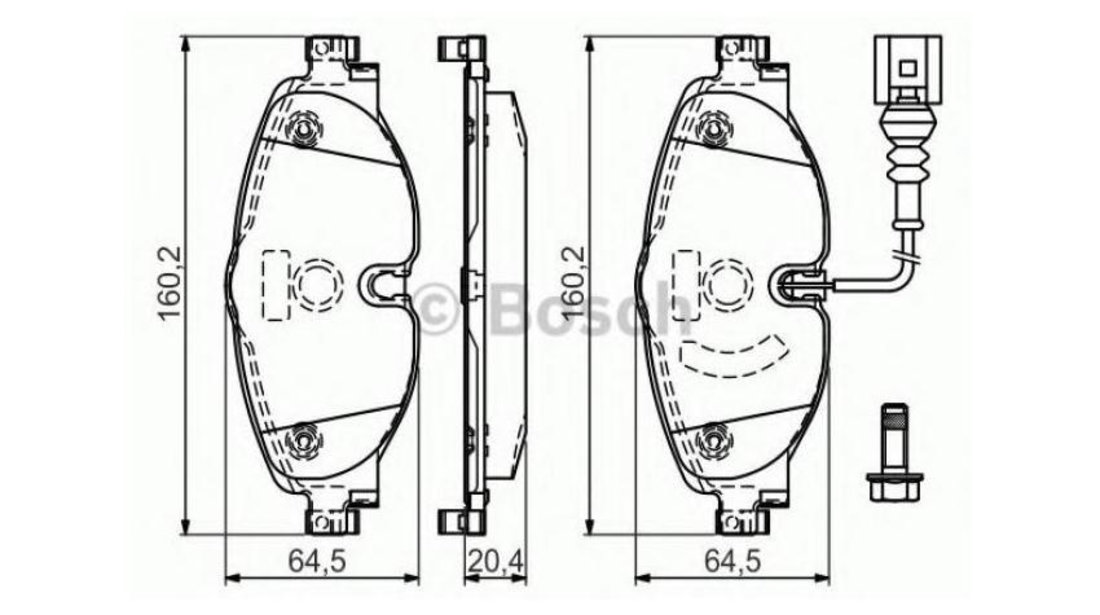 Placute frana Volkswagen VW GOLF VII combi (BA5) 2013-2016 #3 0986494660