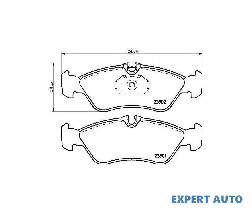 Placute frana Volkswagen VW LT Mk II bus (2DB, 2DE, 2DK) 1996-2006 #3 0024204020