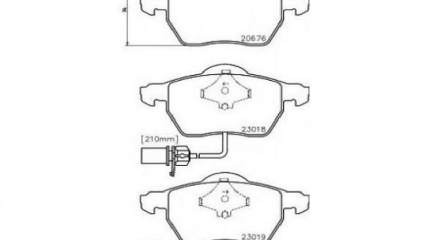 Placute frana Volkswagen VW PASSAT (3B2) 1996-2001 #2 039022