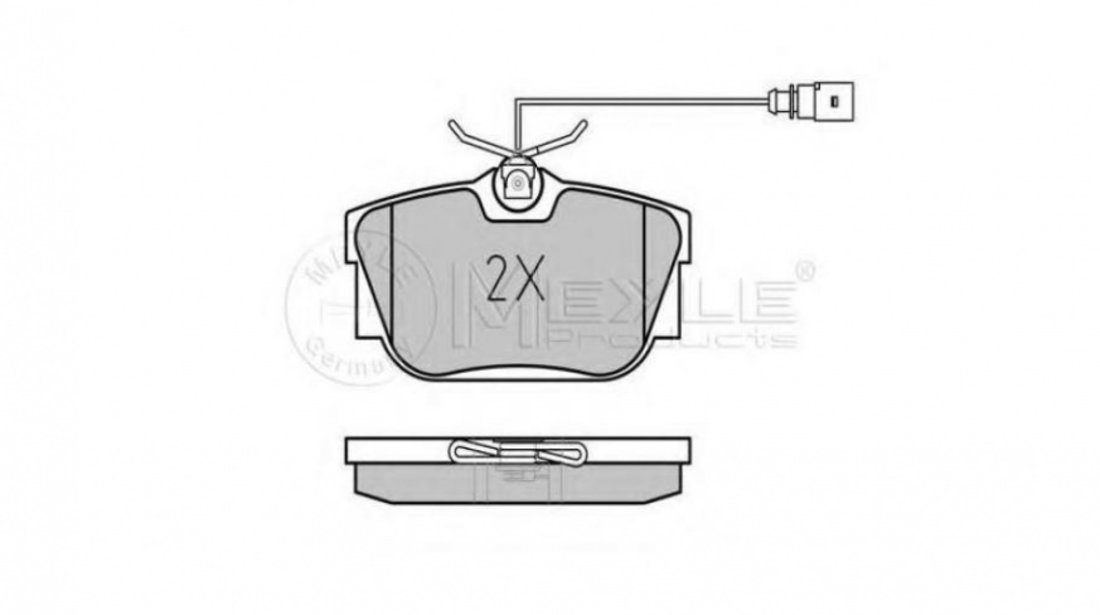 Placute frana Volkswagen VW SHARAN (7M8, 7M9, 7M6) 1995-2010 #2 0252344616