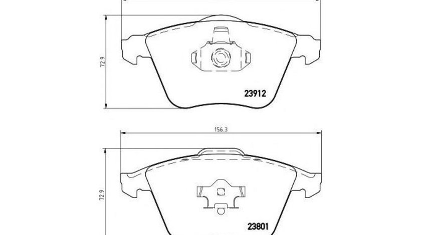 Placute frana Volvo V40 hatchback 2012-2016 #2 096420