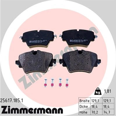 Placute Frana Zimmermann Bmw 25617.185.1