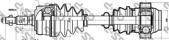 Planetara MERCEDES VITO bus (638) (1996 - 2003) GSP 235003 piesa NOUA