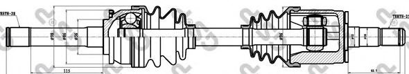 Planetara MITSUBISHI PAJERO II Canvas Top (V2_W, V4_W) (1990 - 2000) GSP 239007 piesa NOUA