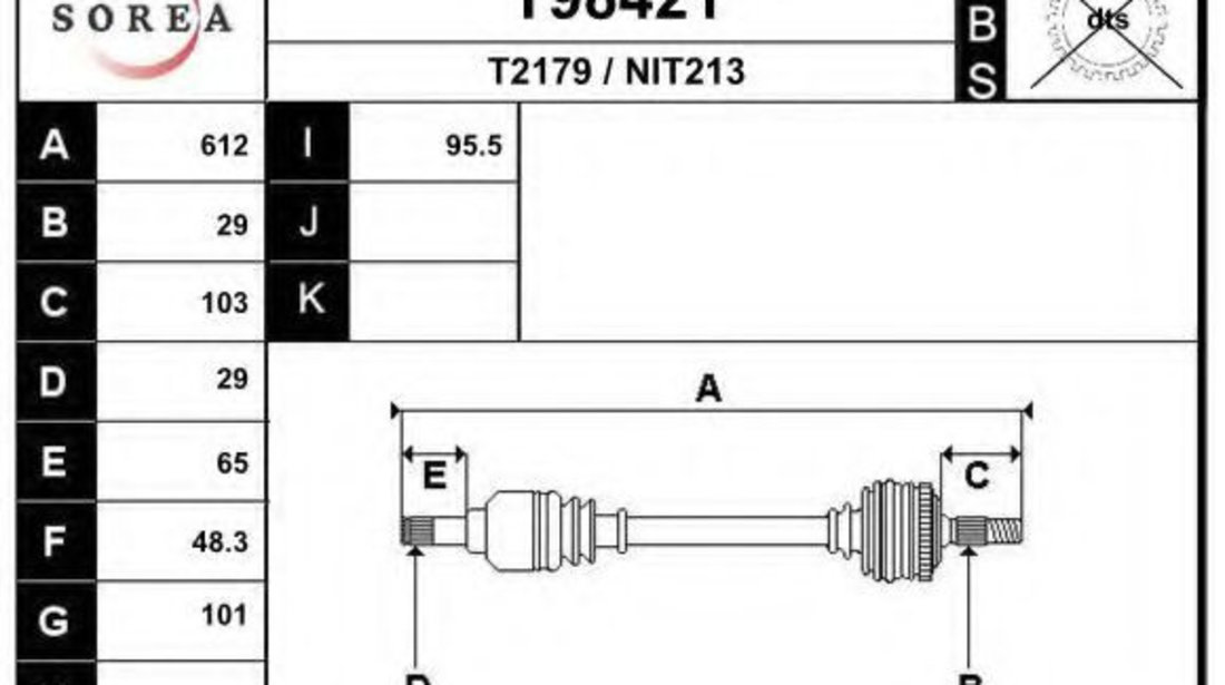 Planetara NISSAN QASHQAI / QASHQAI +2 (J10, JJ10) (2007 - 2013) EAI T98421 piesa NOUA