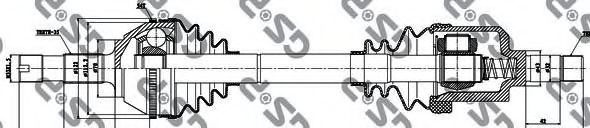 Planetara PEUGEOT BOXER platou / sasiu (ZCT) (1994 - 2002) GSP 210033 piesa NOUA