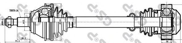 Planetara SKODA OCTAVIA I Combi (1U5) (1998 - 2010) GSP 261123 piesa NOUA