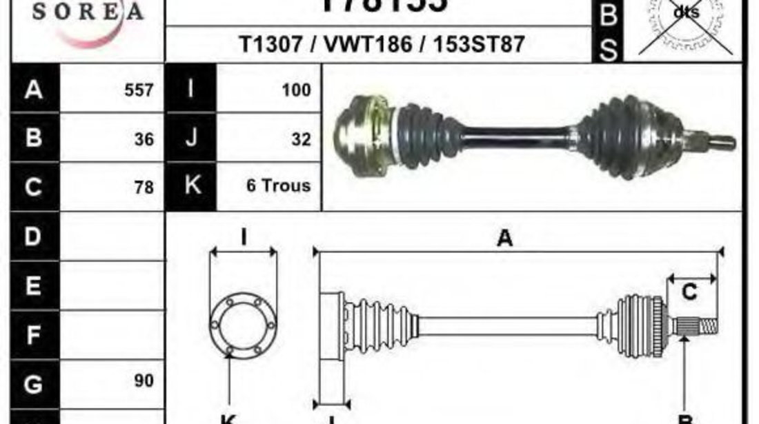 Planetara VW GOLF IV Variant (1J5) (1999 - 2006) EAI T78153 piesa NOUA