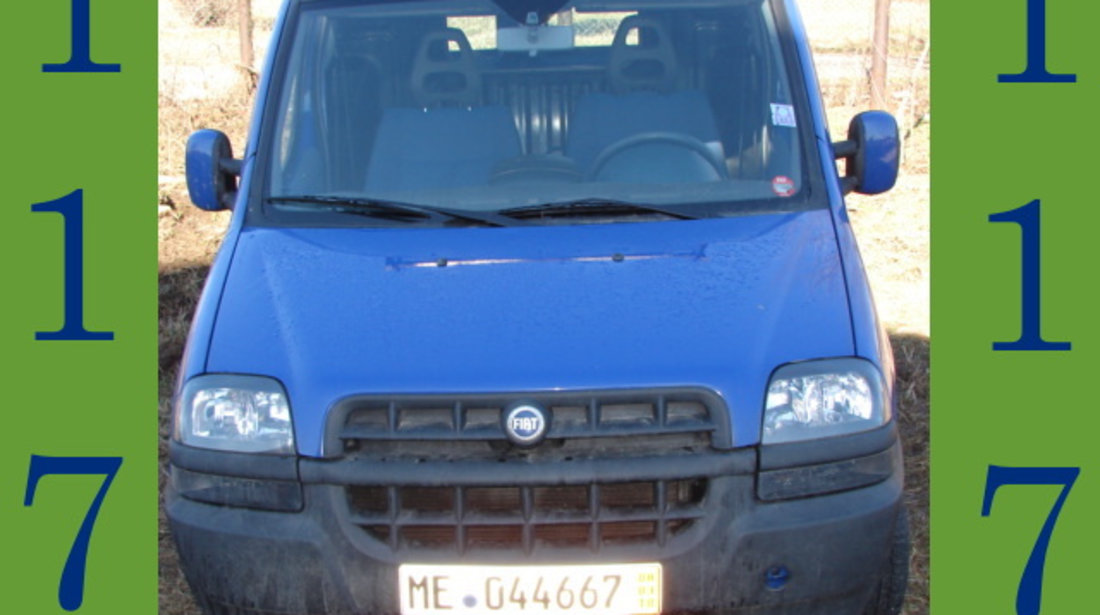 Platnic usa spate Fiat Doblo [2001 - 2005] Minivan 1.9 JTD MT (105 hp) (119)
