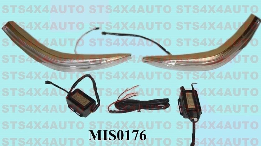 PLEOAPE CROMATE FARURI CU LED TOYOTA HILUX VIGO 2012-2015