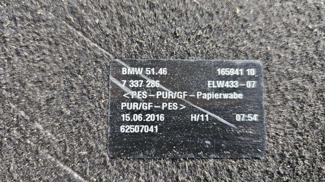 Polita portbagaj BMW Seria 4 F36 2016, 7337286 / 8062774