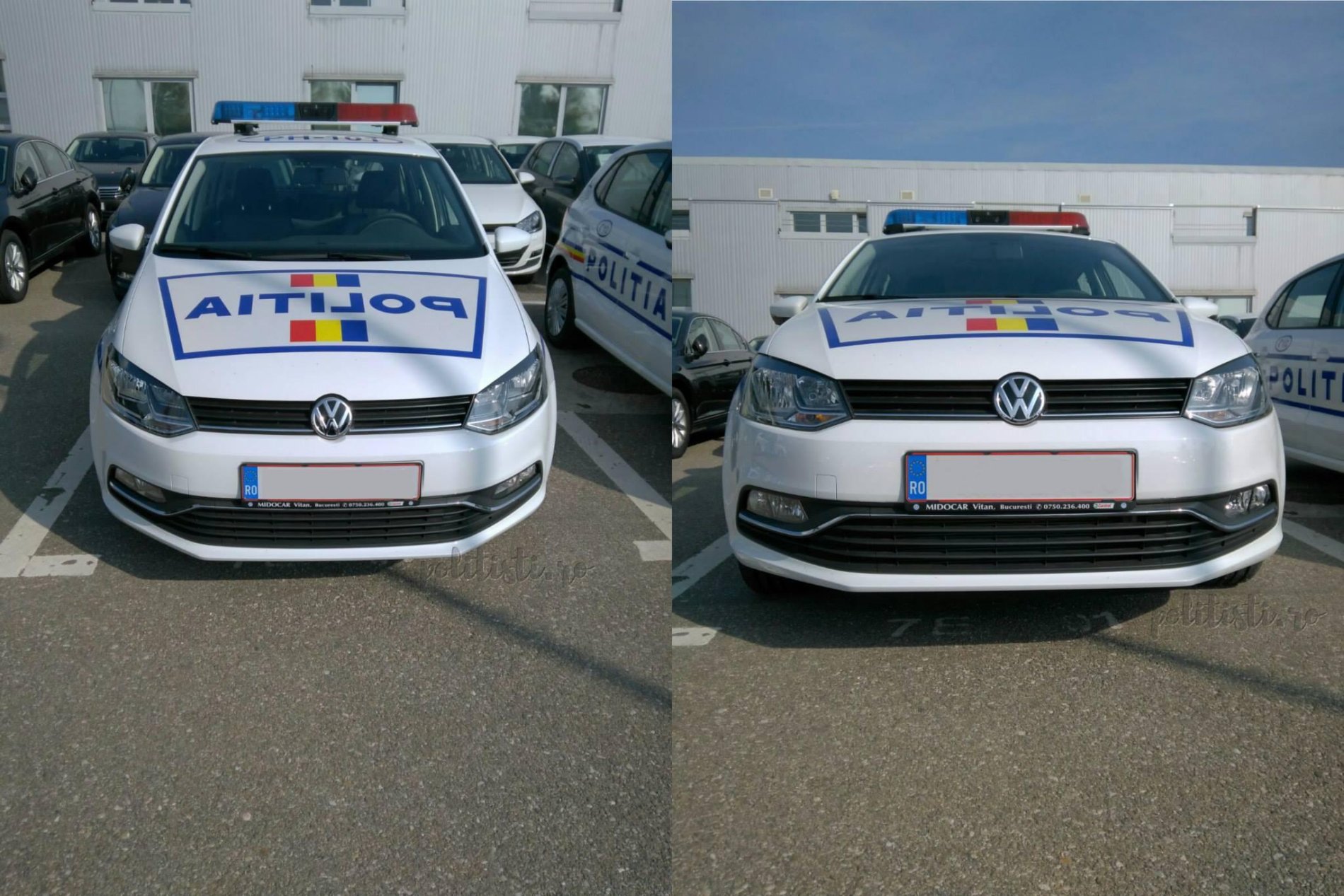 Poze Poze Stiri - Politia Romana are masini noi, dar la fel de lenese: Volkswagen  Polo de 90 cp - 421060