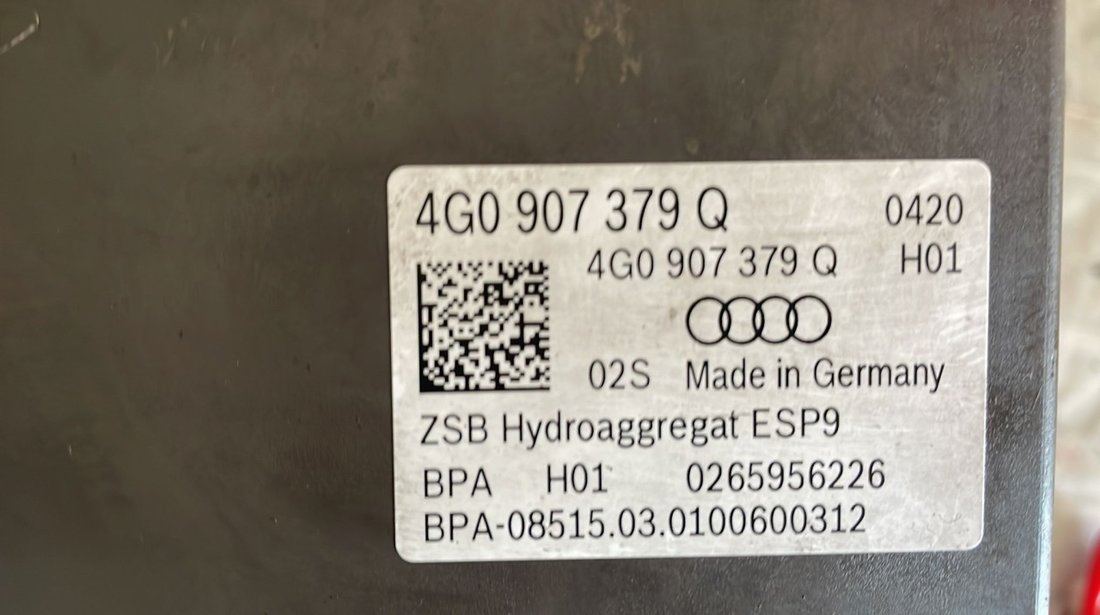 Pompa ABS Audi A6 Avant 3.0 TDI cod: 4G0907379Q 4G0614517AG