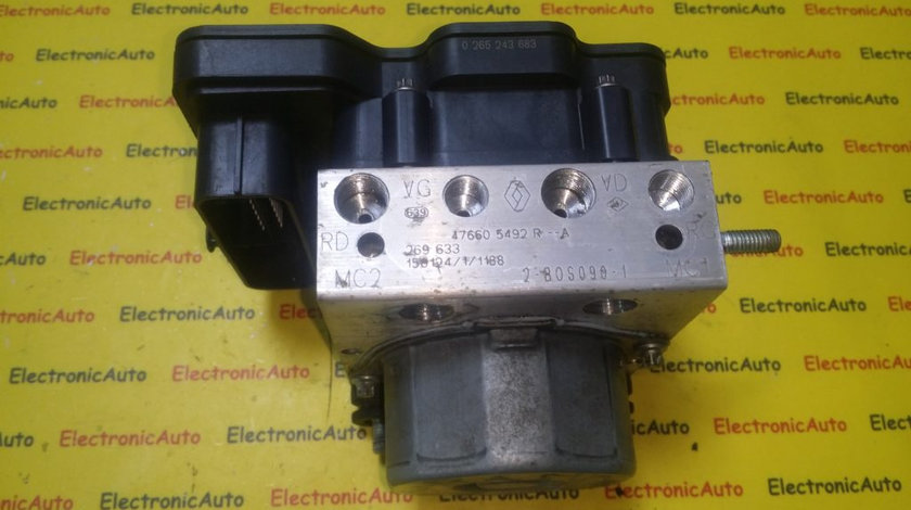 Pompa ABS Renault Clio, Dacia Sandero 0265243683, 476605492RA