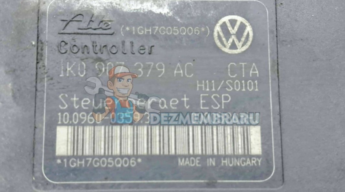 Pompa ABS Volkswagen Touran (1T1, 1T2) [Fabr 2003-2010] 1K0907379AC 1.9 TDI BXE 77KW 105CP