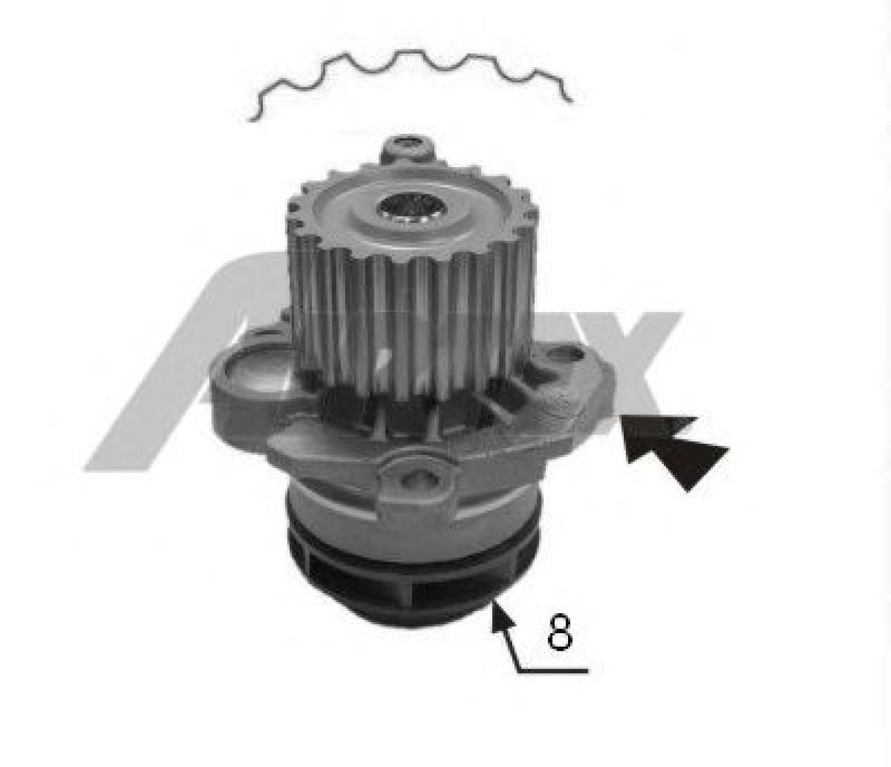 Pompa apa AUDI A4 Avant (8ED, B7) (2004 - 2008) AIRTEX 1998 piesa NOUA