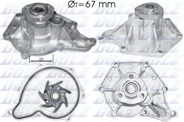 Pompa apa AUDI A6 (4F2, C6) (2004 - 2011) DOLZ A213 piesa NOUA