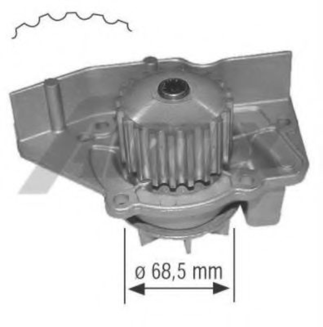 Pompa apa CITROEN BERLINGO caroserie (M) (1996 - 2016) AIRTEX 1361 piesa NOUA